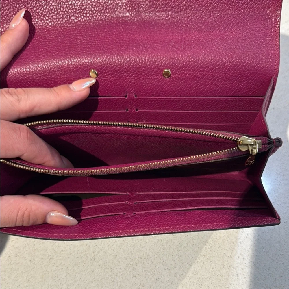 SOLD! Louis Vuitton Pink and Brown Women's Wallet - Picture 9 of 11